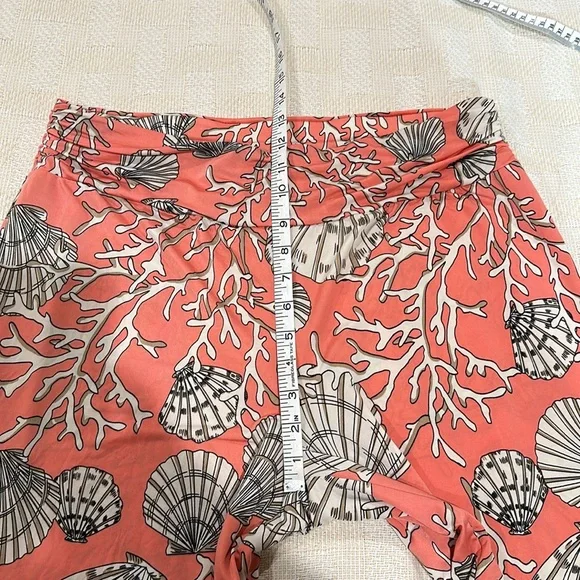 Boston Proper Orange and Pink Wide Leg Pants - Picture 7 of 9